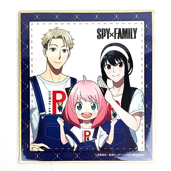 スパイファミリー SPY×FAMILY 3人 フォージャー家 ミニ色紙 インテリア