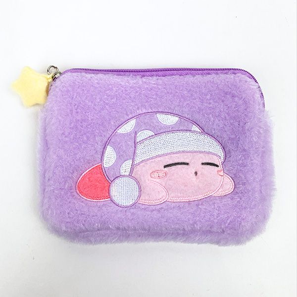 星のカービィ ぷわふわミニポーチ すやすや ポーチ 化粧ポーチ 小物入れ 学校 オフィスのサムネイル