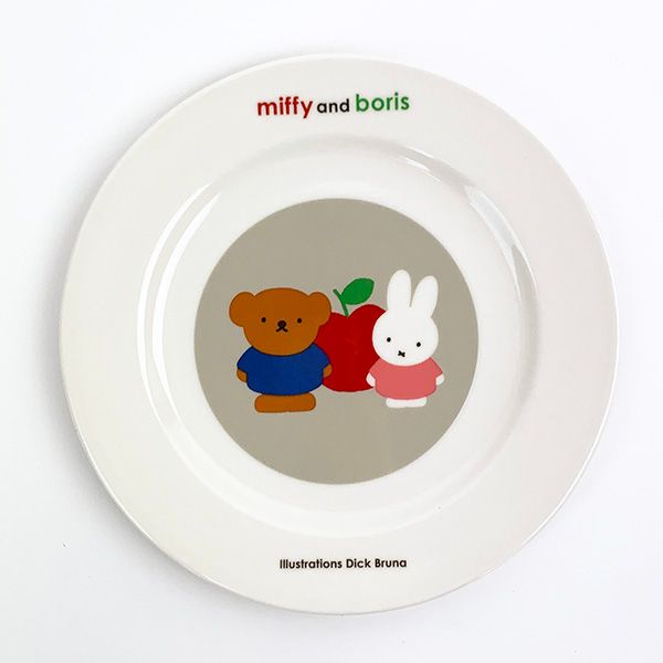 ミッフィー miffy and boris プレート ホワイト お皿 食器 日本製のサムネイル