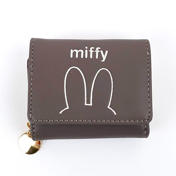 ミッフィー miffy 三つ折り財布 グレー みみシリーズ ウォレットのサムネイル