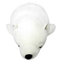 シロクマのラッキー 抱き枕 ぬいぐるみ クッション L ホワイト ねむねむプレミアム(3)