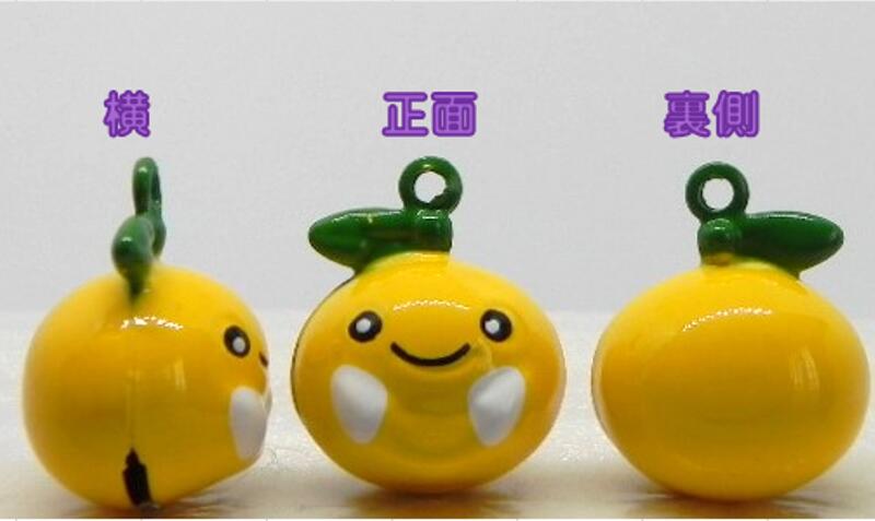 ☆ 可愛い　鈴　ゆずちゃん　☆　1個　◇ペットの首輪や根付・ストラップにも♪　◇　柚子　ユズ