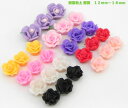 ☆ 樹脂粘土 薔薇 ☆ 12mm〜18mm ネイル Rose バラ ◇クレイフラワー◇ 横穴貫通あり 定番の姫薔薇 デコ電