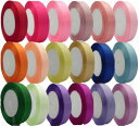 ◇◇お買い物マラソン 1巻330円→297円◇◇☆シングル(片面) サテンリボン 20mm幅 1巻 ☆ 37色からお好きなカラーが選べる ◆シングルサテンリボン◆ ☆柔らかいリボン☆彡 リボンローズ/リボンレイ/リボンワンズ/ブーケプルズ/リボンリレー