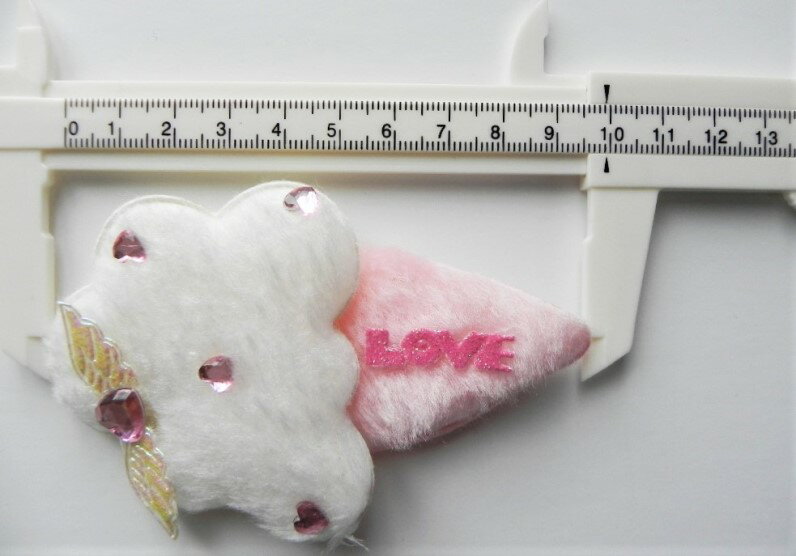 ☆　アップリケ　☆　ふわふわ中綿パーツ　☆　大きなソフトクリーム　2個　ハンドメイド　手作り