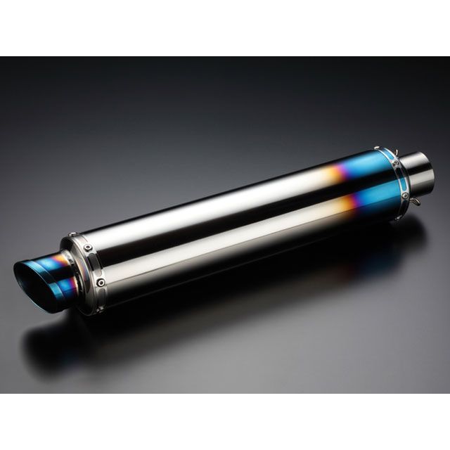 Mufflers - ビームス 汎用サイレンサー φ100×450mm（スラッシュテール） 汎用 サイレンサー チタン焼き有り 差込径 φ50.8 U101-02-002