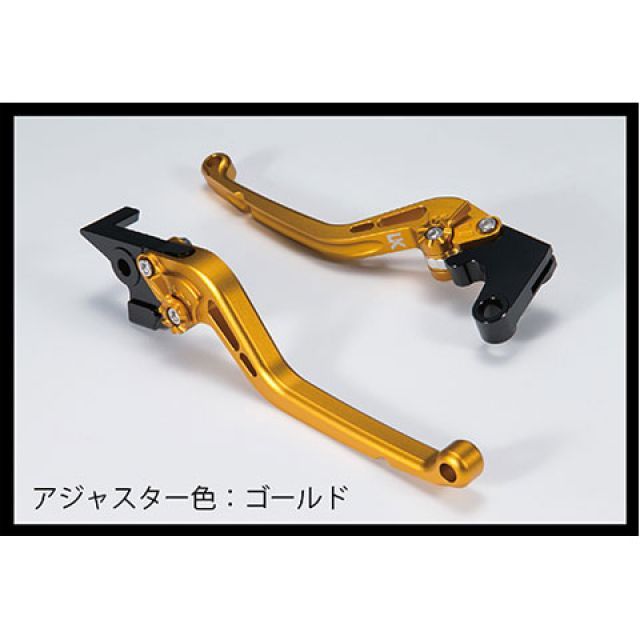 ユーカナヤ スタンダードタイプ アルミ削り出しビレットレバー 艶消しカラー（レバーカラー：マットゴールド） CB1100 カラー 調整アジャスター：マットゴールド HO006-009-0112-12