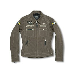 正規品／VonDutch VOM-J13 COTTON JACKET カラー：ブラウン サイズ：レディースM VOM-J13 ボンダッチ ジャケット バイク