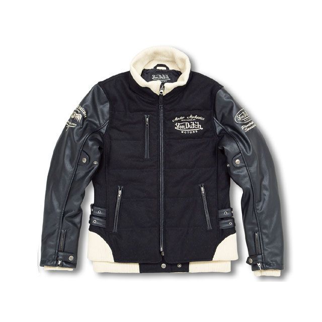 VonDutch 2015-2016秋冬モデル VOM-WM04 Melton Jackets カラー：アイボリー サイズ：レディースM VOM-WM04 ボンダッチ ジャケット バ..