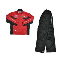 エルフ ライディングウェア ELR-3291 Rain Suit カラー レッド サイズ L ELR-3291(2)