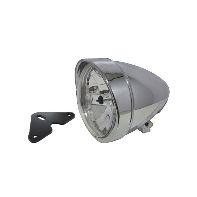 Headlight - ガレージT&F 5.75インチロケットライト（メッキ）＆ライトステー（タイプF） キット グラストラッカー グラストラッカービックボーイ ・GT250HL47