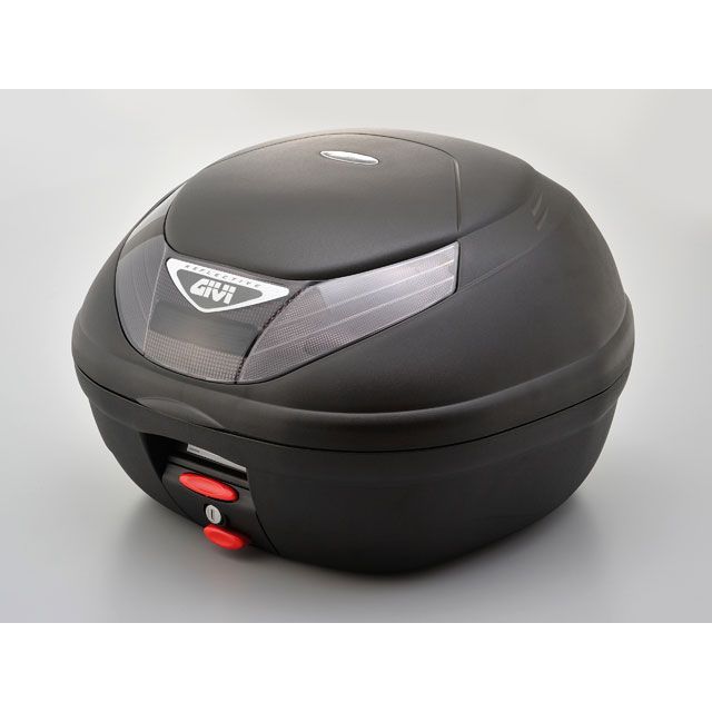 正規品／GIVI E350N2 モノロックケース（2ボタン/スモークレンズ） TECH未塗装ブラック 94625 ジビ ツーリング用ボックス バイク