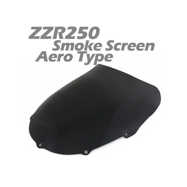 RISE CORPORATION カワサキ ZZ-R250 EX250H エアロタイプ スモークスクリーン C03K0090002SM ライズコーポレーション スクリーン関連パーツ バイク ZZR250