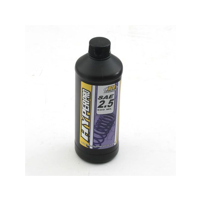 ●メーカー名：ハイパープロ / HYPERPRO●商品名：フロントフォークオイル [SAE #2.5] 500ml●メーカー品番：22005025●JANコード：4538792494401商品の保証は、メーカー保証書の内容に準じます。●容量500ml●タイプSAE #2.5●備考低摩擦で高い消泡性を持つ、高性能フォークオイル。温度上昇による減衰力低下を防ぎます。●写真注意※画像はイメージです。