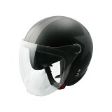 【雑誌付き】SPEEDPIT ジェットヘルメット JL-65SRスモールJETシールドツキ（H.Mブラック/ガンメタル/スター） スピードピット