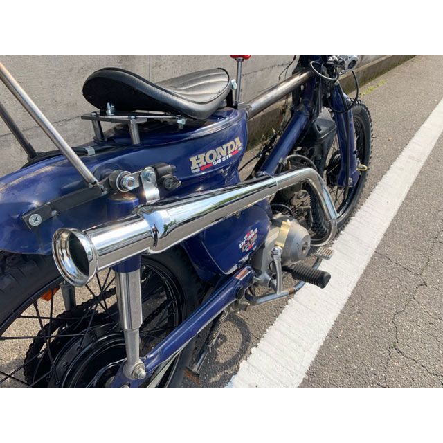 部品屋K&W カブ用トランペットマフラー カブ P40013-5