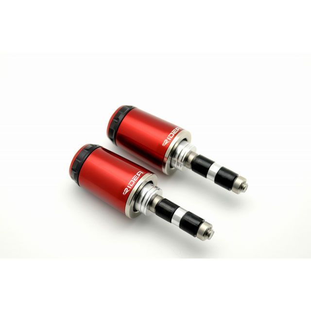 リデア ハンドルバーエンド ロングタイプ 汎用 カラー レッド RI0000444