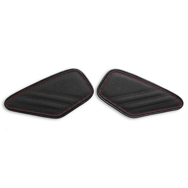 ルイモト タンクリーフ/Sport ニーグリップパッド カラー TEC-GRIP/CFブラック/レッドステッチ LM-L0500223