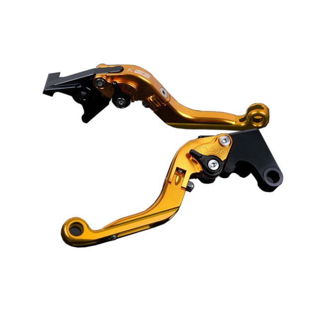 SPEEDRA アルミビレットアジャストレバーセット 可倒延長式（レバー本体：ゴールド） アジャスター ブラック エクステンション ゴールド DU0405774-BKGD