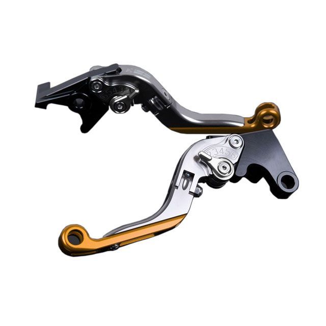 SPEEDRA アルミビレットアジャストレバーセット 可倒延長式（レバー本体：チタン） アジャスター シルバー エクステンション ゴールド DU0405790-SRGD