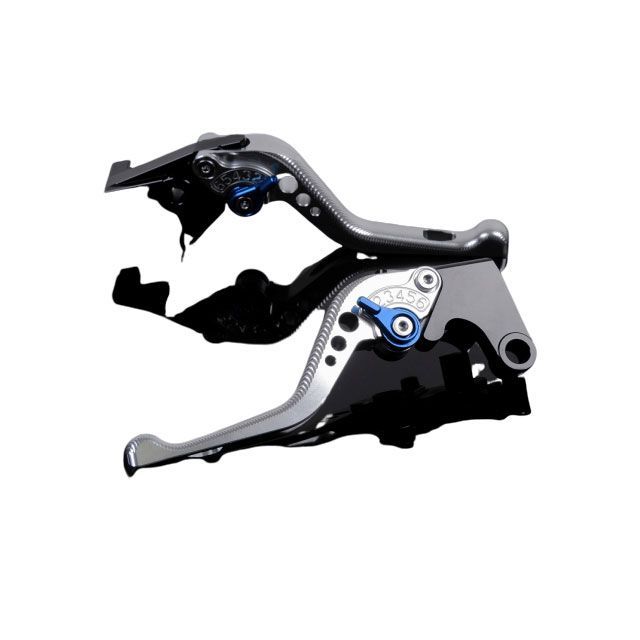 SPEEDRA アルミビレットアジャストレバーセット 3Dショート（レバー本体：シルバー） アジャスター ブルー DU0407068-BE