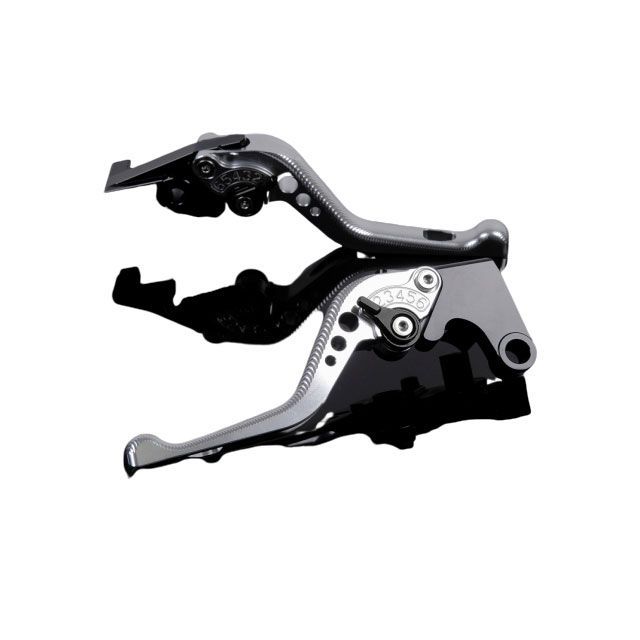 SPEEDRA アルミビレットアジャストレバーセット 3Dショート（レバー本体：シルバー） アジャスター ブラック DU0407068-BK