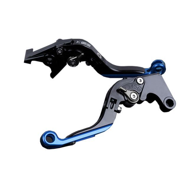 SPEEDRA アルミビレットアジャストレバーセット 可倒延長式（レバー本体：ブラック） アジャスター チタン エクステンション ブルー DU0407270-TMBE