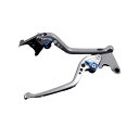SPEEDRA アルミビレットアジャストレバーセット 3Dロング(レバー本体:シルバー) CBR600F CB600F アジャスター ブルー HO0404631-BE(2)