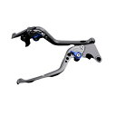 SPEEDRA アルミビレットアジャストレバーセット 3Dロング(レバー本体:チタン) CB1000R CBR1000RR アジャスター ブルー HO0404915-BE(2)