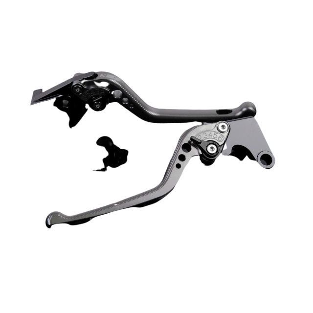 SPEEDRA アルミビレットアジャストレバーセット 3Dロング（レバー本体：チタン） CBR600RR CBR954RR アジャスター ブラック HO0404943-BK