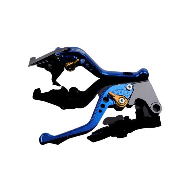 SPEEDRA アルミビレットアジャストレバーセット 3Dショート（レバー本体：ブルー） アジャスター ゴールド HO0405313-GD
