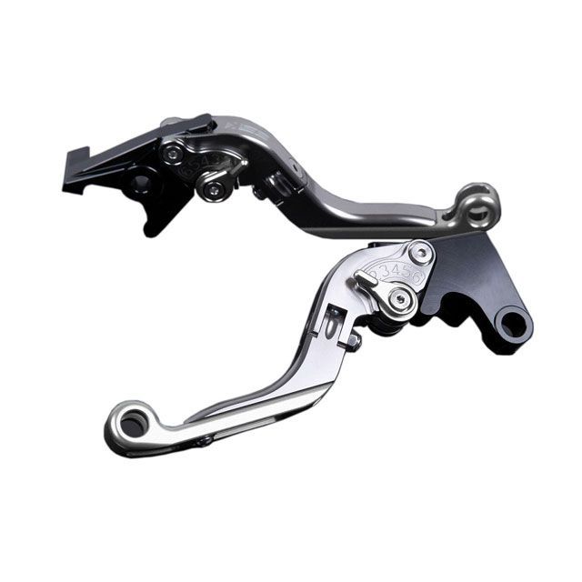 SPEEDRA アルミビレットアジャストレバーセット 可倒延長式（レバー本体：チタン） アジャスター シルバー エクステンション シルバー HO0406309-SRSR