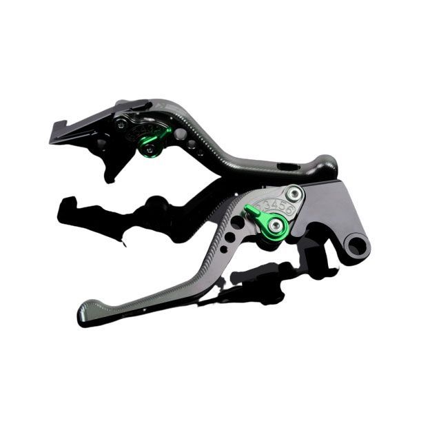 SPEEDRA アルミビレットアジャストレバーセット 3Dショート（レバー本体：チタン） CB1000R CBR1000RR アジャスター グリーン HO0407212-GN
