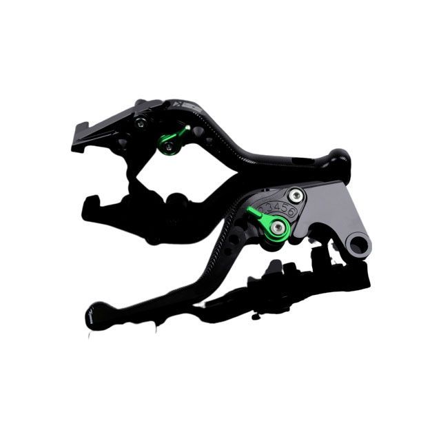 SPEEDRA アルミビレットアジャストレバーセット 3Dショート（レバー本体：ブラック） アジャスター グリーン KA0405387-GN