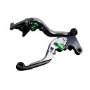 SPEEDRA アルミビレットアジャストレバーセット 可倒延長式(レバー本体:チタン) アジャスター グリーン エクステンション ブラック KA0405825-GNBK(2)
