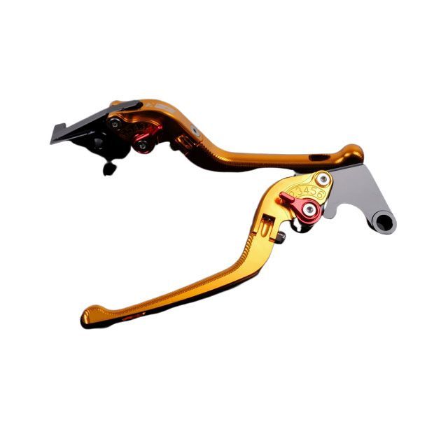 SPEEDRA アルミビレットアジャストレバーセット 3D可倒式（レバー本体：ゴールド） アジャスター レッド KA0406719-RD