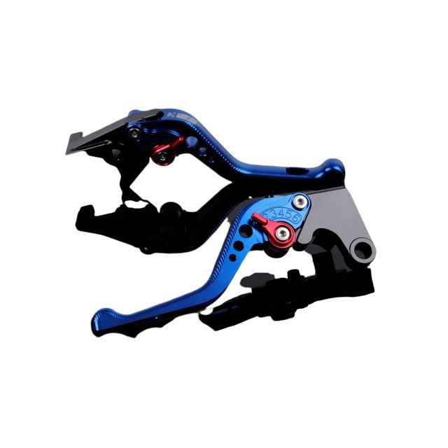 SPEEDRA アルミビレットアジャストレバーセット 3Dショート（レバー本体：ブルー） アジャスター レッド KA0406734-RD
