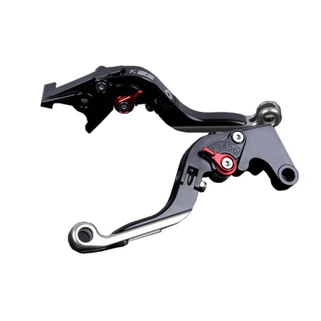 SPEEDRA アルミビレットアジャストレバーセット 可倒延長式（レバー本体：ブラック） アジャスター レッド エクステンション シルバー KA0406738-RDSR