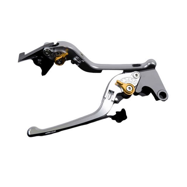 SPEEDRA アルミビレットアジャストレバーセット 3D可倒式（レバー本体：シルバー） アジャスター ゴールド KA0406767-GD