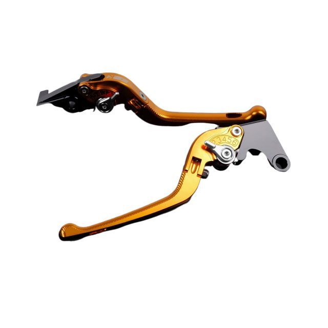 SPEEDRA アルミビレットアジャストレバーセット 3D可倒式（レバー本体：ゴールド） アジャスター シルバー KA0406768-SR