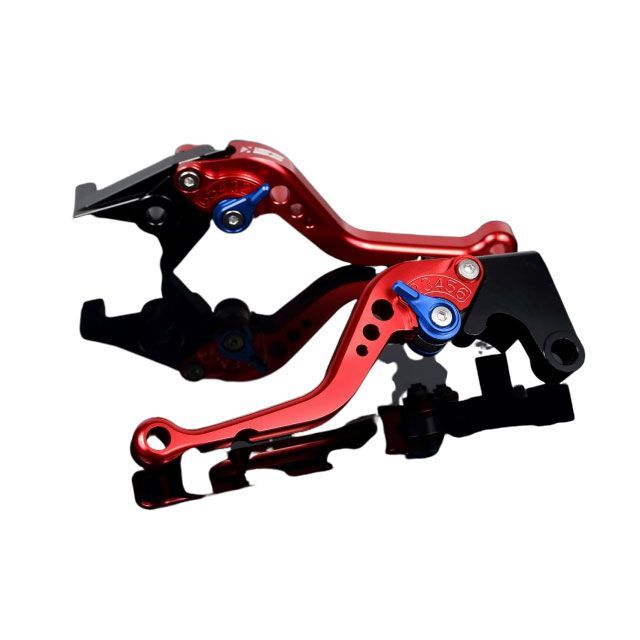 SPEEDRA アルミビレットアジャストレバーセット スタンダードショート（レバー本体：レッド） Ninja ZX-14R ABS High Grade アジャスター ブルー KA0406938-BE