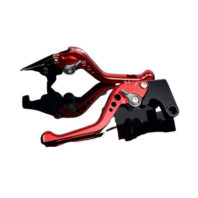 SPEEDRA アルミビレットアジャストレバーセット 3Dショート（レバー本体：レッド） Ninja ZX-14R ABS High Grade アジャスター チタン KA0406959-TM