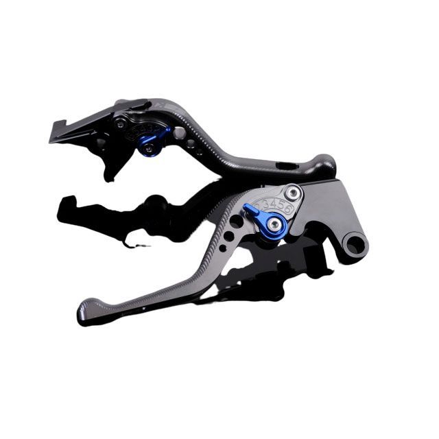 SPEEDRA アルミビレットアジャストレバーセット 3Dショート（レバー本体：チタン） Ninja ZX-14R ABS High Grade アジャスター ブルー KA0406960-BE