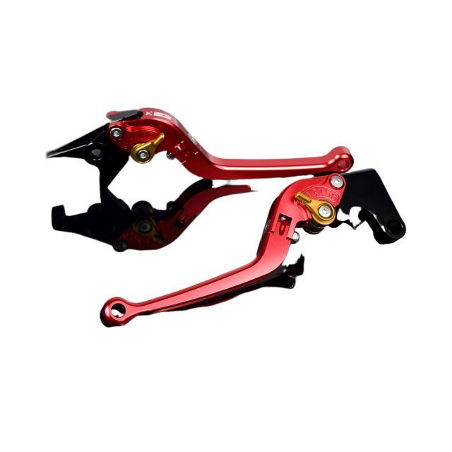 SPEEDRA アルミビレットアジャストレバーセット スタンダード可倒式（レバー本体：レッド） アジャスター ゴールド KT0406392-GD