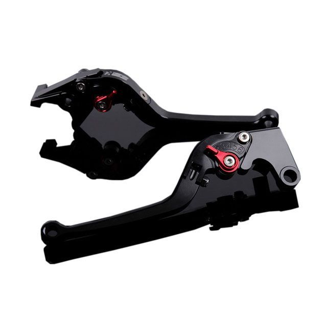 SPEEDRA アルミビレットアジャストレバーセット スタンダード可倒式（レバー本体：ブラック） GSX1300R隼 アジャスター レッド SU0400694-RD