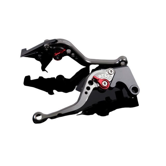 SPEEDRA アルミビレットアジャストレバーセット スタンダードショート（レバー本体：チタン） アジャスター レッド SU0403855-RD