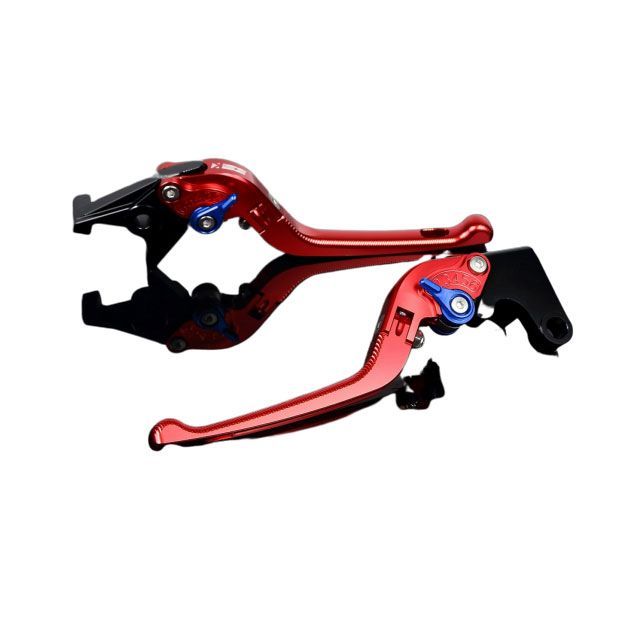 SPEEDRA アルミビレットアジャストレバーセット 3D可倒式（レバー本体：レッド） GSX1300R隼 アジャスター ブルー SU0406798-BE