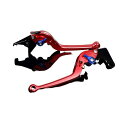 SPEEDRA アルミビレットアジャストレバーセット スタンダード可倒式(レバー本体:レッド) アジャスター ブルー TR0402989-BE(2)