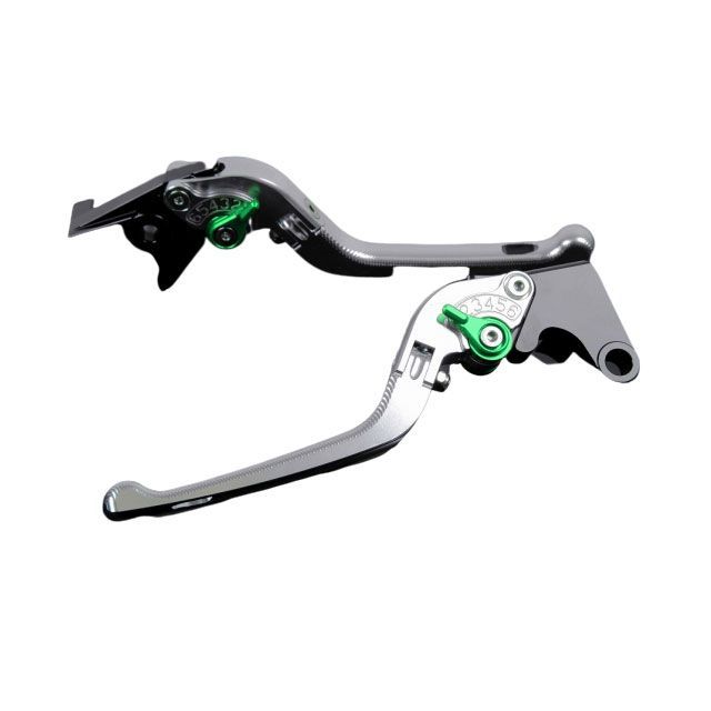SPEEDRA アルミビレットアジャストレバーセット 3D可倒式（レバー本体：シルバー） アジャスター グリーン TR0405185-GN