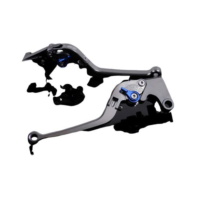 SPEEDRA アルミビレットアジャストレバーセット スタンダード可倒式（レバー本体：チタン） アジャスター ブルー TR0406540-BE